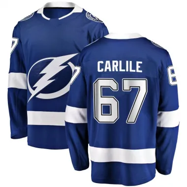 Blue Men's Declan Carlile Breakaway Tampa Bay Lightning Home Jersey