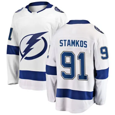 ◇Authentic STEVEN STAMKOS TAMPA BAY LIGHTNING Jersey White 50